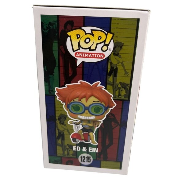 Ed & Ein Funko Pop 1215 Vinyl Figure Animation Cowboy Bebop Ed On Scooter w/ Ein - Picture 4 of 6